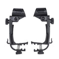 2PCS Drum Rim Microphone Clamp Mount – Adjustable Clip-On Mic Holder with Shockproof Anti-Vibration Design for Snare, Tom & Percussion Drums