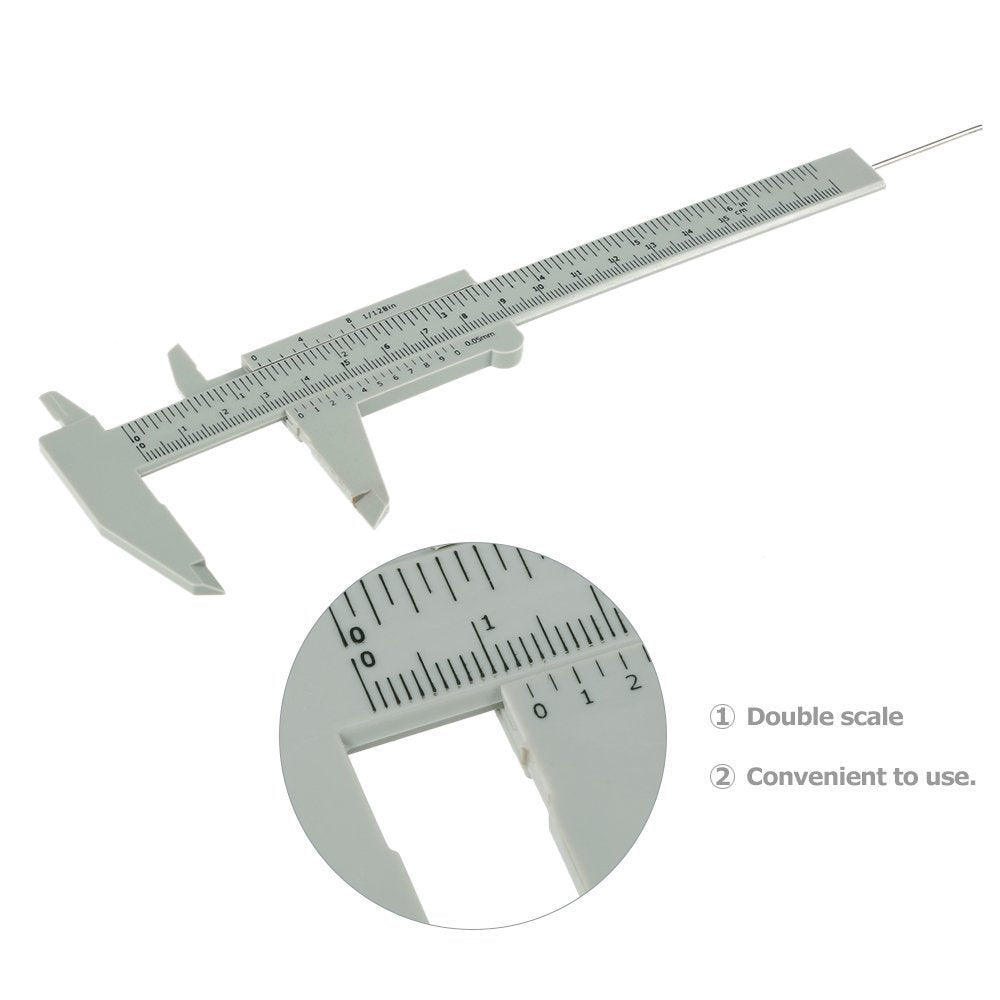 XTIVO Eyebrow Measuring Caliper Tool for Perfect Shape | Microblading Brow Mapping Ruler | Adjustable Double Scale Eyebrow Shaping Tool for Salon & Home Use (Pack of 1)