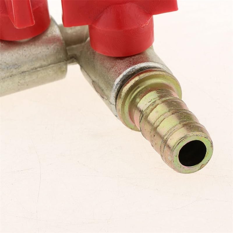 XTIVO Gas Pipe Connector, 3 Way Y-Shaped Brass Valve with Dual Switch, Heavy Duty Gas Connector for Hose Pipe, Garden, Construction & Industrial Applications
