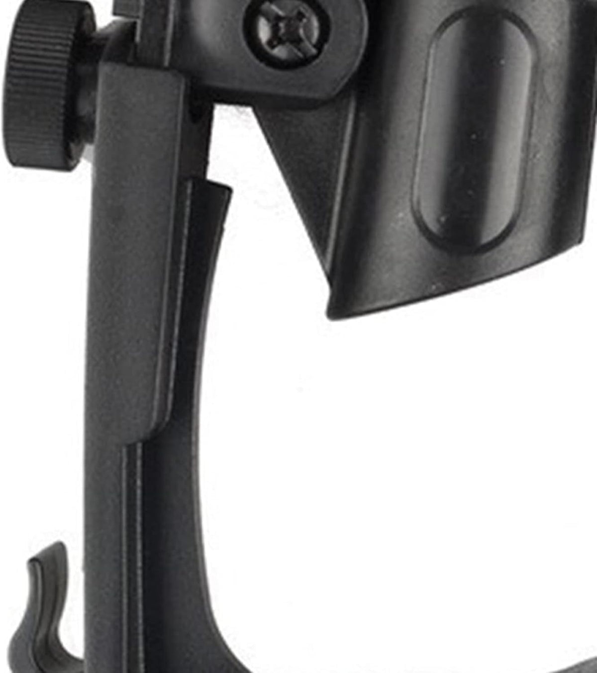 2PCS Drum Rim Microphone Clamp Mount – Adjustable Clip-On Mic Holder with Shockproof Anti-Vibration Design for Snare, Tom & Percussion Drums