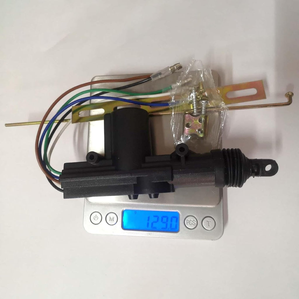 Car Power Door Lock Actuator Motor 12V (2 Wire) Universal Heavy Duty Central Locking System with Installation Kit – Black